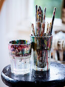 Paintbrush in cup
