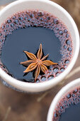 Hot spiced mulled wine