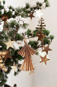 Christmas tree with filigree tree decorations