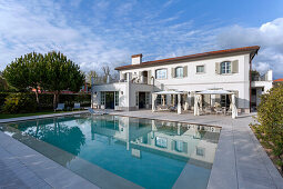 A villa with a pool