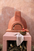 Small pizza oven on the terrace