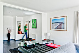 Living room, Bauhaus residential house, Hamburg, Germany