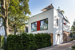 Modernes Einfamilienhaus in Hamburg, Norddeutschland, Deutschland