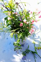 An aromatic bouquet of garden herbs