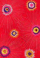 Floral firework pattern (print)