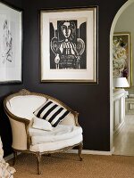 Moderne Küche im Landhausstil mit Dunstabzug und Geschirrsammlung auf