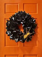 Halloween door wreath