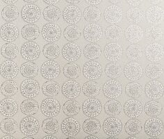 A rose-like wallpaper pattern in shades of grey
