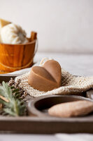 Handmade, natural soap made with cocoa butter