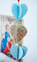 Garland of paper hearts