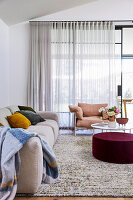 Curtains and Curtains brings a serene sense to the living room