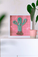 DIY macramé cactus