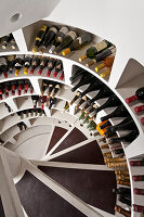 Spiral wine cellar