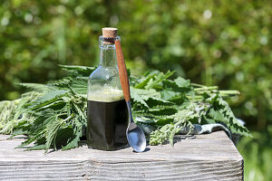 Nettle fresh plant juice - diuretic, detoxifying, rich in vitamin C and iron