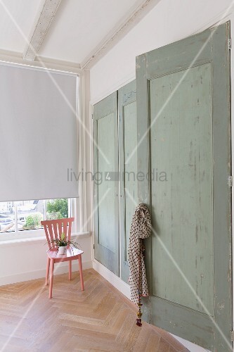 Fitted Wardrobes With Green Wooden Doors Buy Image 11323156