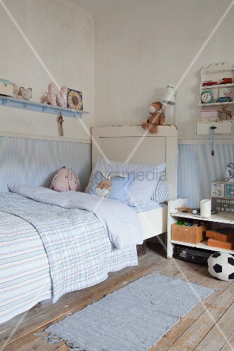 Pale Blue Walls And Shabby Chic Bed In Image 11372768 Pale Blue Walls And Shabby Chic Bed In Boy S Bedroom