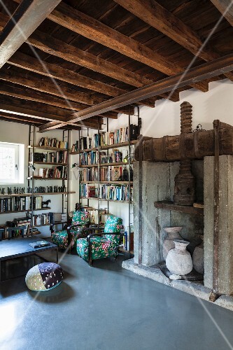 Reading Corner In Historical Interior Buy Image