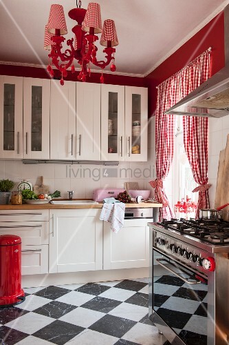Chequered Floor Red And White Gingham Buy Image 11436834