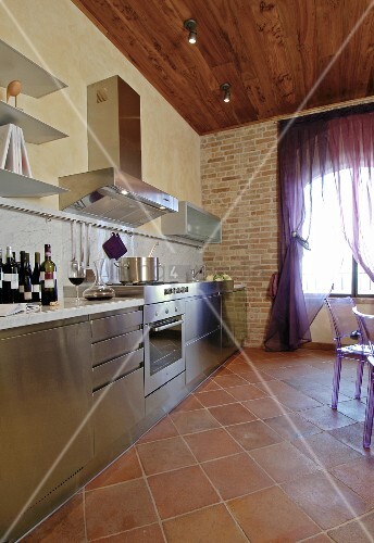 Modern Stainless Steel Kitchen With Buy Image 11458692