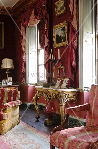 Artistic Interior In Old English Salon Buy Image