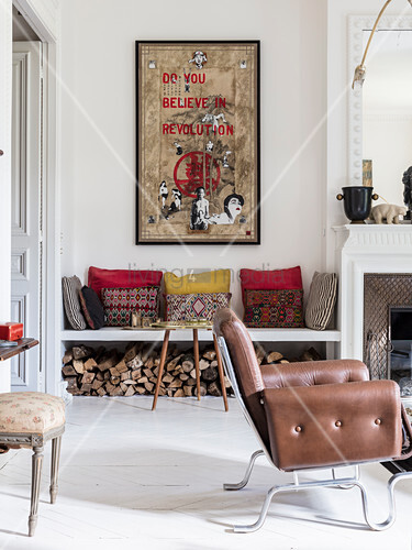 Holzlager Wohnzimmer