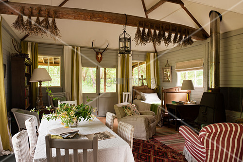 Cosy Interior Of Small Cottage With Buy Image 12610526